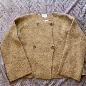 Gorgeous camel heather JCREW collection cardigan